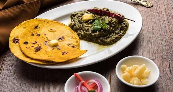 Sarson Ka Saag With Makki Ki Roti Punjabi Restaurant